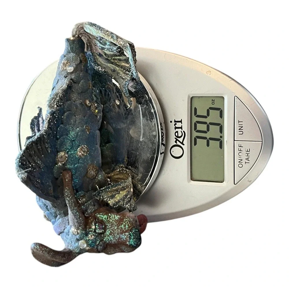 December Diamonds Dog Fish Ornament Mer-dog Collectible Fantasy Animal Mermaid